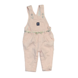 Pink Stripe Osh Kosh Overalls - size 6m